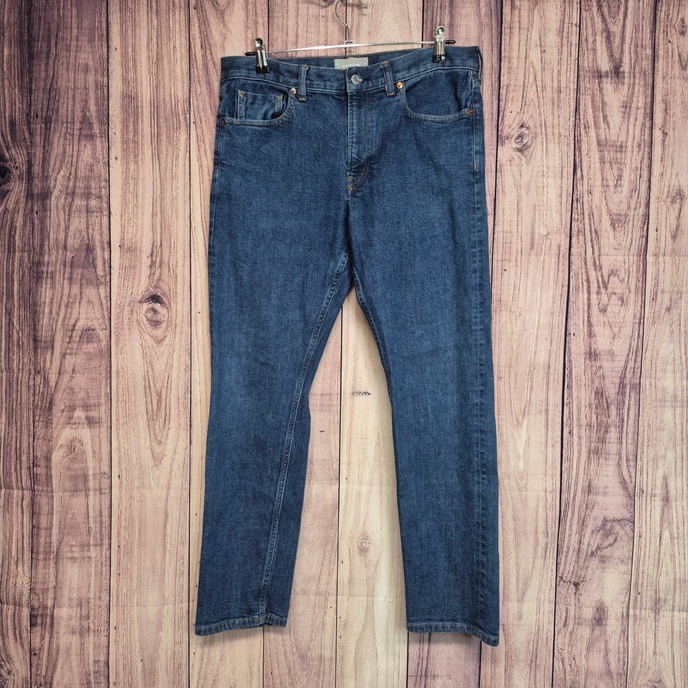 Everlane The Selvedge Slim Fit Jean Mens 33x28 Blue‎ Denim Pants Medium Wash
